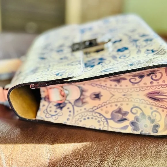 PATRICIA NASH 🦋 Chauny Leather Satchel white Italian Folklore collection. NWT - Picture 8 of 16